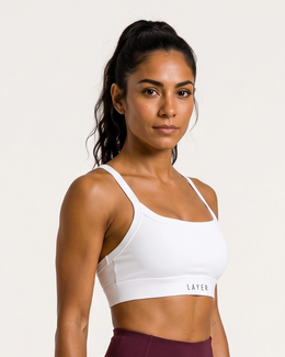 Accelerate Sports Bra - White