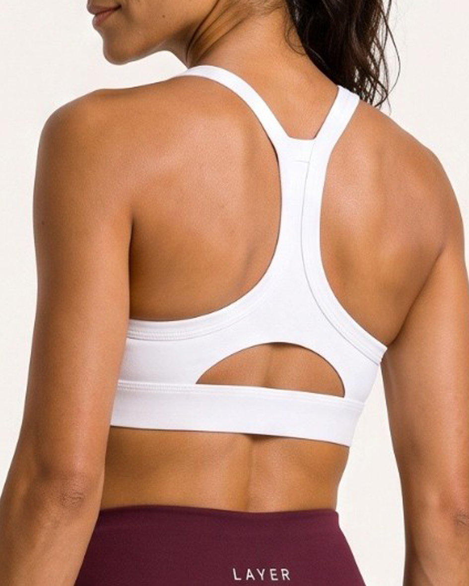 Accelerate Sports Bra - White