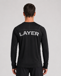 Adapt Long Sleeve Running Top - Black