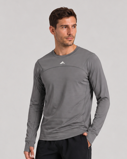 Adapt Long Sleeve Running Top - Dark Grey