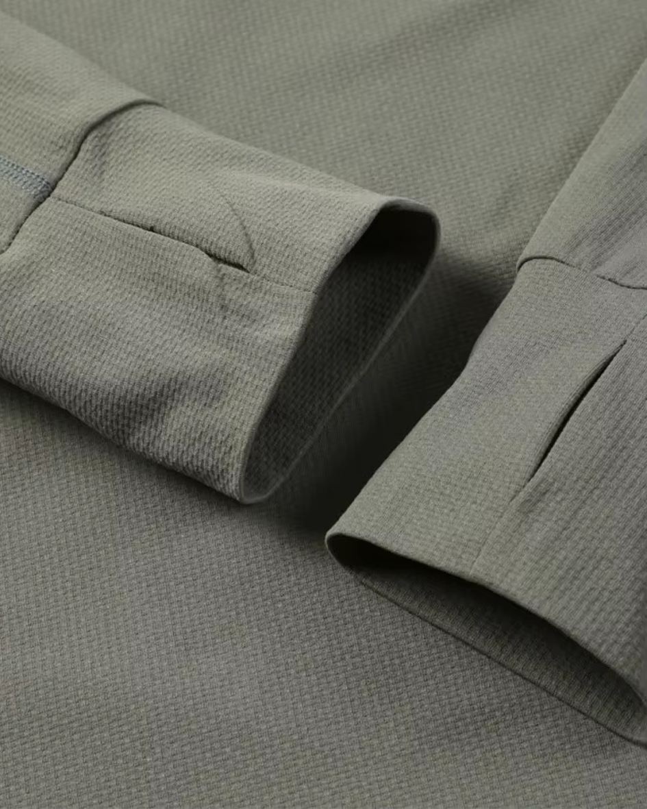 Adapt Long Sleeve Running Top - Khaki