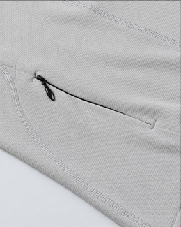 Adapt Long Sleeve Running Top - Light Grey