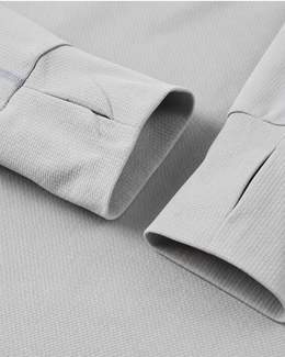 Adapt Long Sleeve Running Top - Light Grey