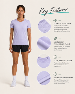 Adapt Women's Running Tee - Lilac
