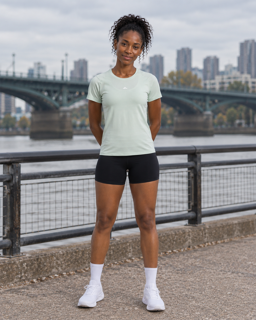 Adapt Women's Running Tee - Fresh Green
