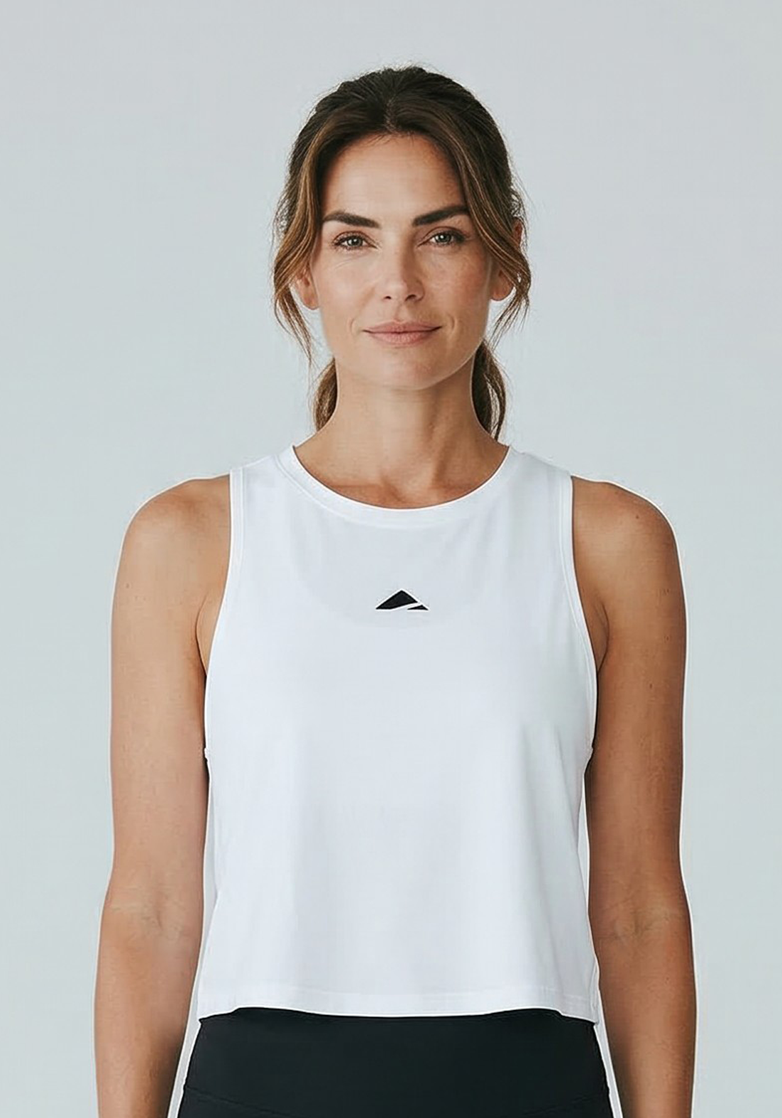 Layer AeroFlow Training Vest in white, front view
