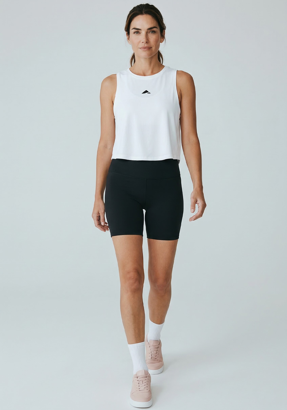 Layer AeroFlow Training Vest in white, full view
