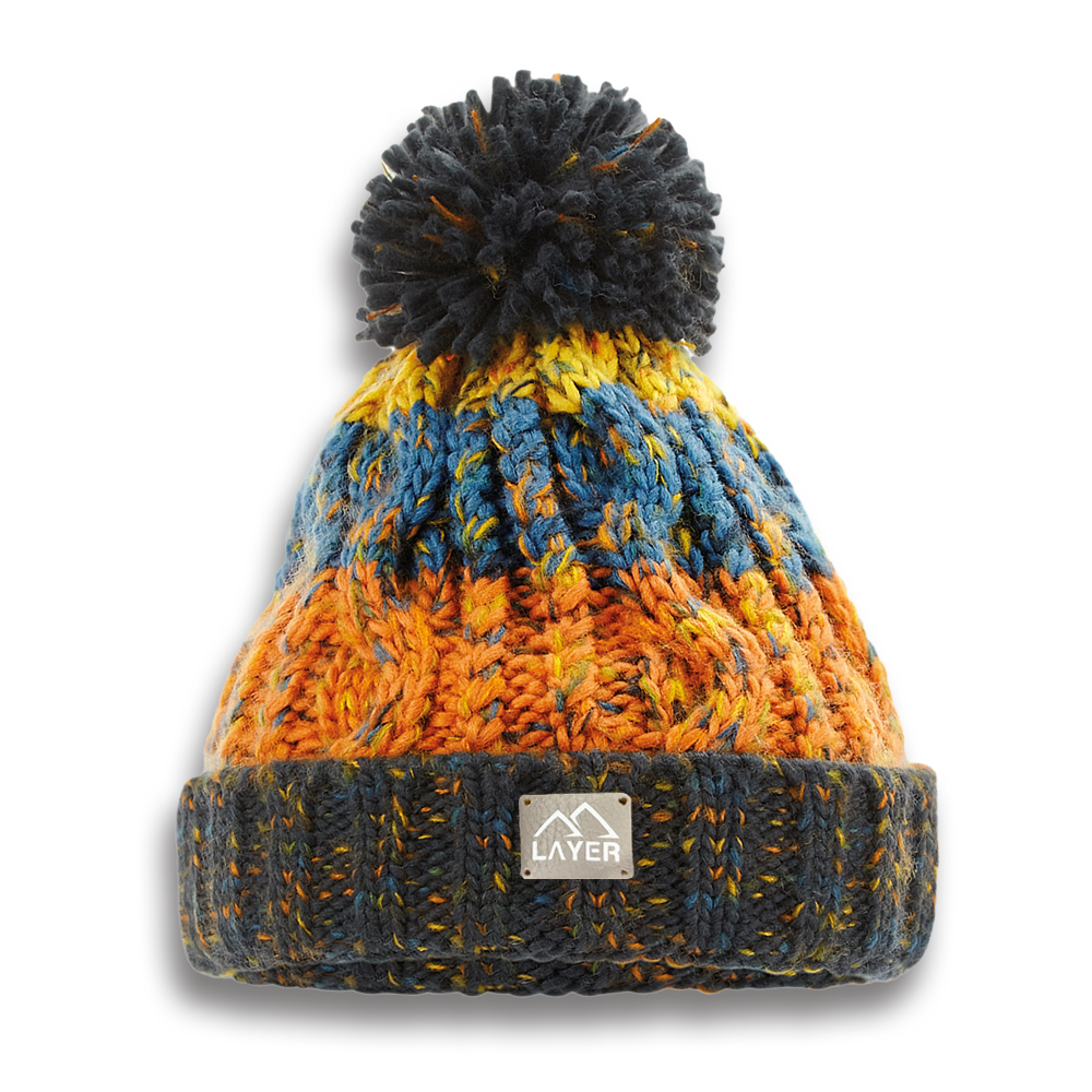 Kids Corkscrew Bobble Hat