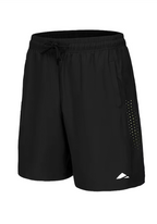 Layer Axis 7" Training Shorts in black, angled front view

