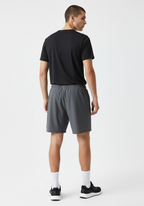 Layer Axis 7" Training Shorts in dark grey, rear ventilation view full