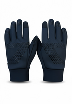 View of the Layer COLDLYR Run Gloves showing the textured silicone grip pattern and touchscreen-compatible fingertips.