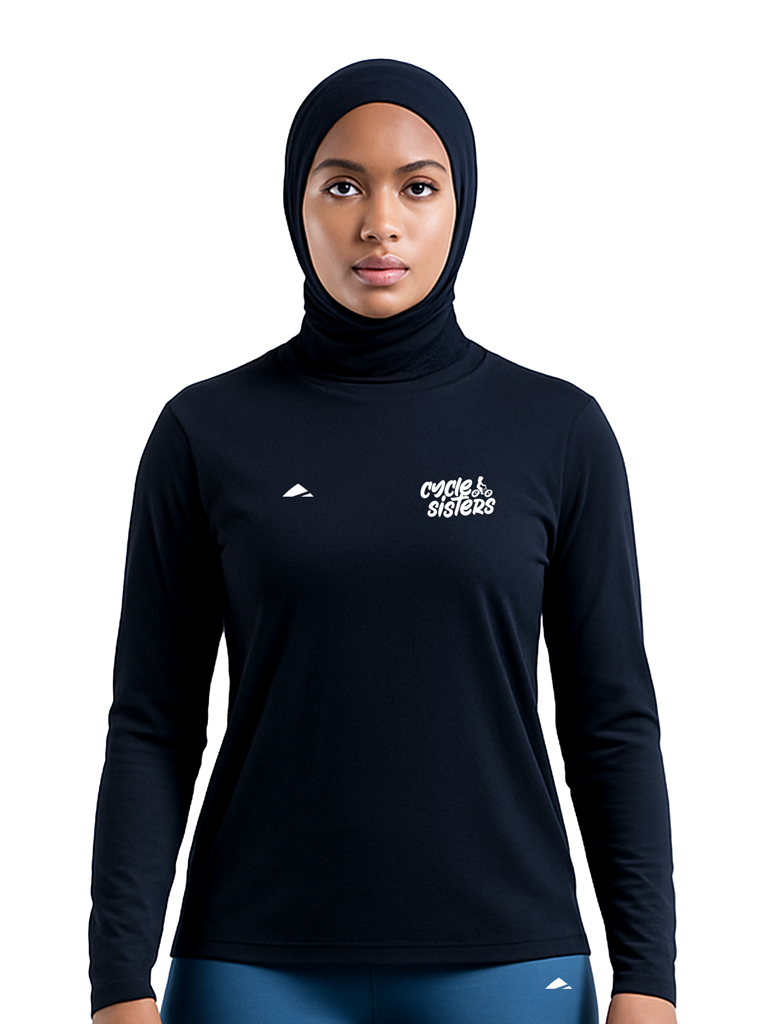 Cycle Sisters Long Sleeve Women's Casual Tee