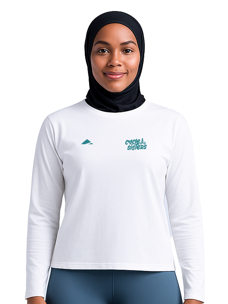 Cycle Sisters Long Sleeve Women's Casual Tee