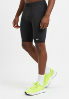 Layer men's Core Run Short Tights in black, side  detail
