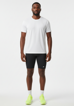 Layer men's Core Run Short Tights in black, front view, full