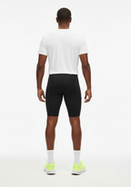 Layer men's Core Run Short Tights in black, back view full