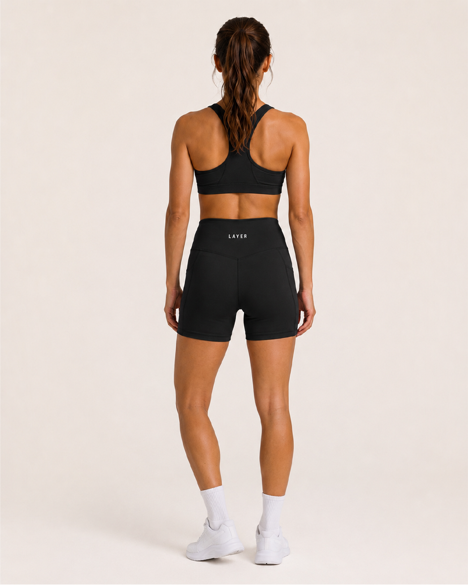 Elevate High Rise 6" Short - Black