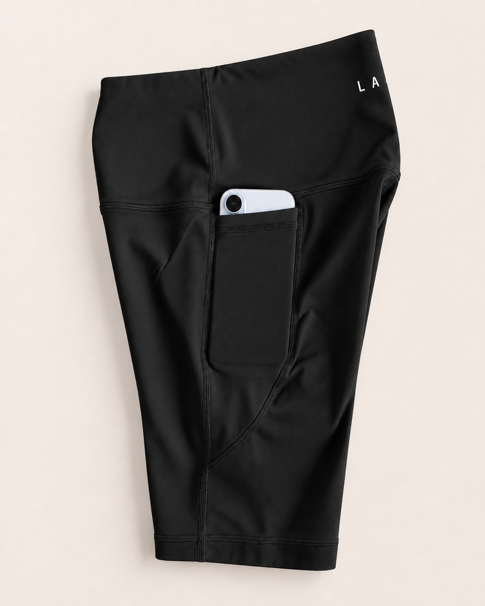 Elevate High Rise 6" Short - Black