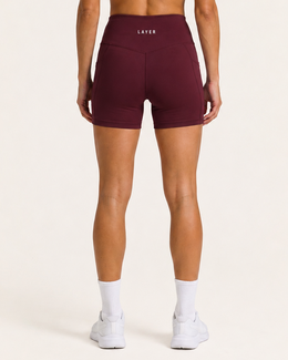 Elevate High Rise 6" Short - Dark Cherry