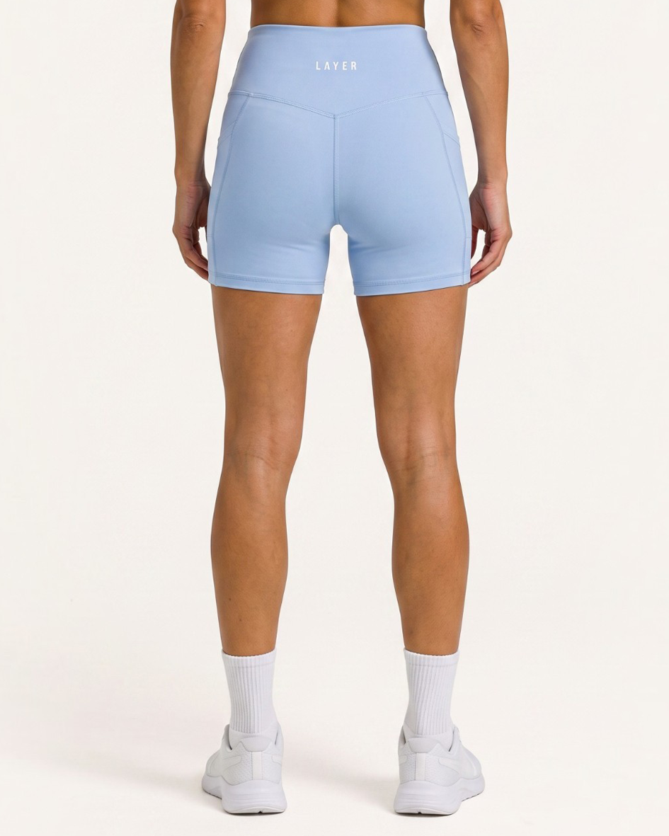 Elevate High Rise 6" Short - Glacier Blue