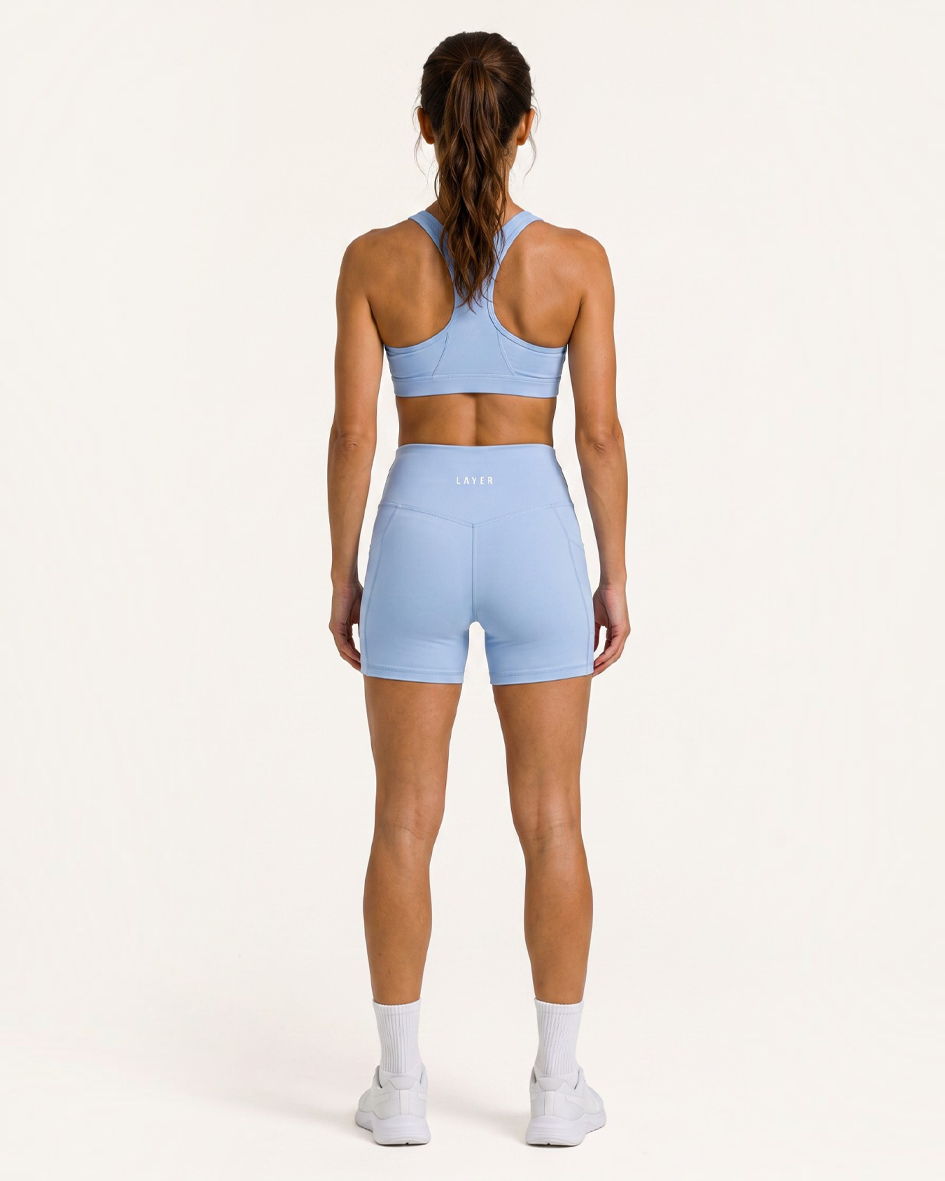 Elevate High Rise 6" Short - Glacier Blue