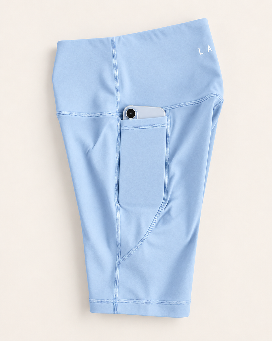 Elevate High Rise 6" Short - Glacier Blue