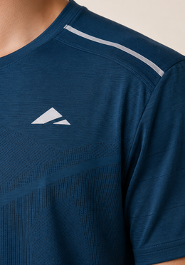 FTR Running Tee - Petrol Blue