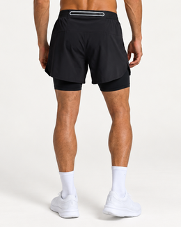 Engage Pro 2-in-1 Running Shorts - Black
