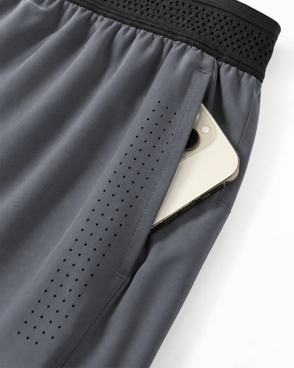 Engage Pro 2-in-1 Running Shorts - Grey Steel