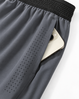 Engage Pro 2-in-1 Running Shorts - Grey Steel