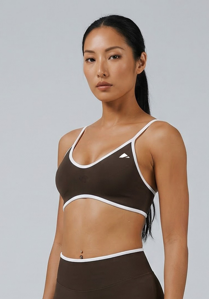 Fusion Training Bra - Coffee