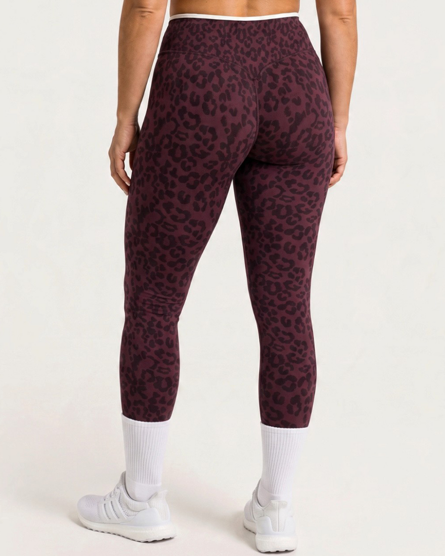 Fusion Training Leggings - Cherry Leopard Print