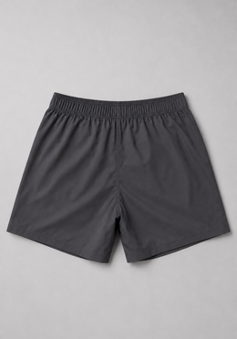 Layer Hybrid 7" Training Shorts in Dark Grey, back flatlay
