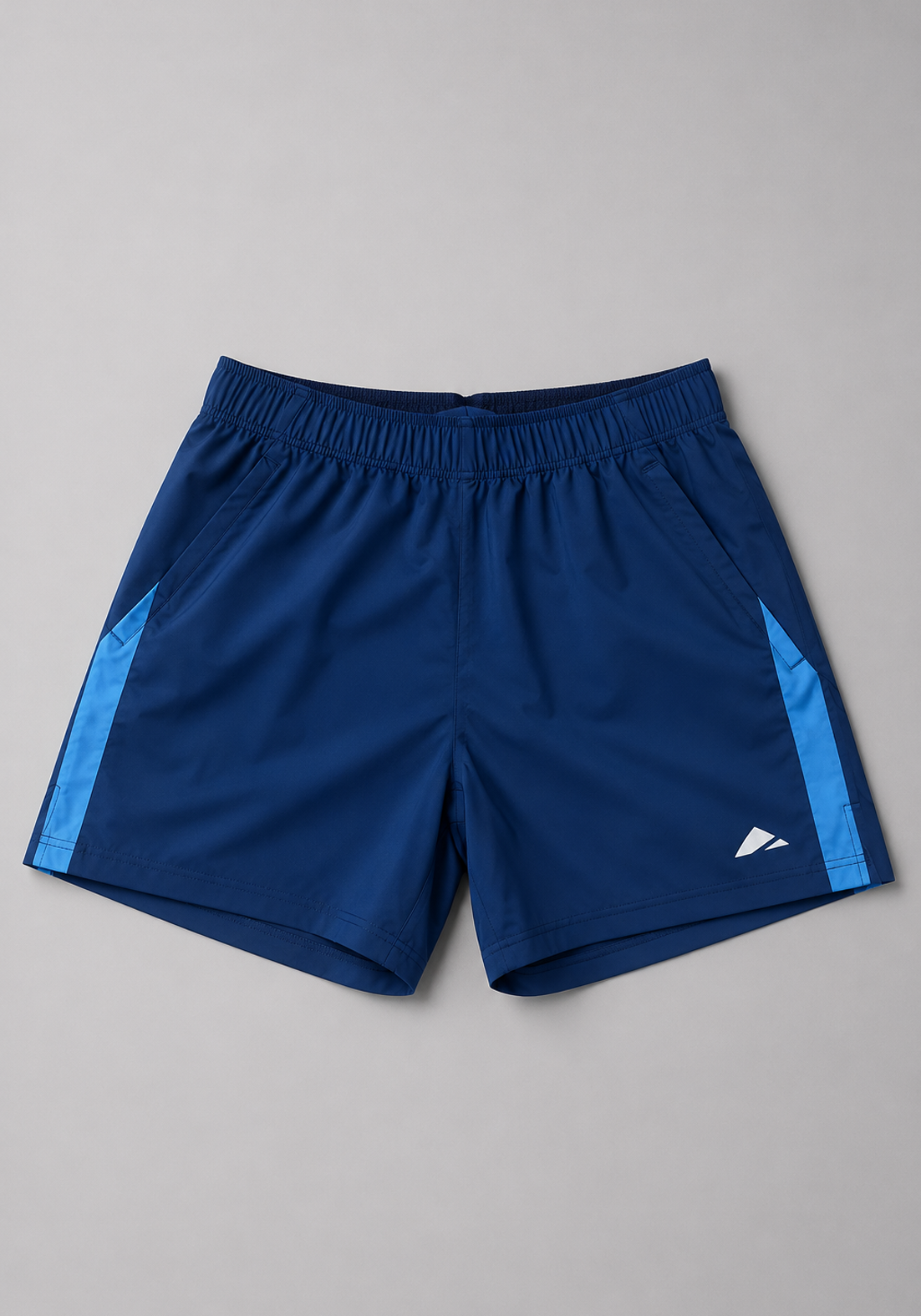 Layer Hybrid 7" Training Shorts in Midnight Blue, front flatlay
