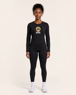 WIT x Layer Impact Long Sleeve Running Tee - Black