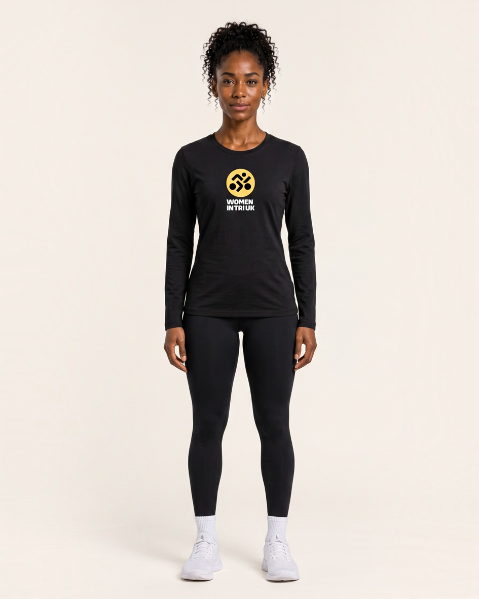 WIT x Layer Impact Long Sleeve Running Tee - Black