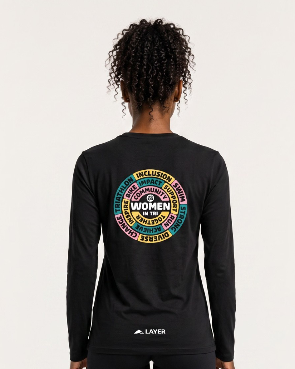 WIT x Layer Impact Long Sleeve Running Tee - Black