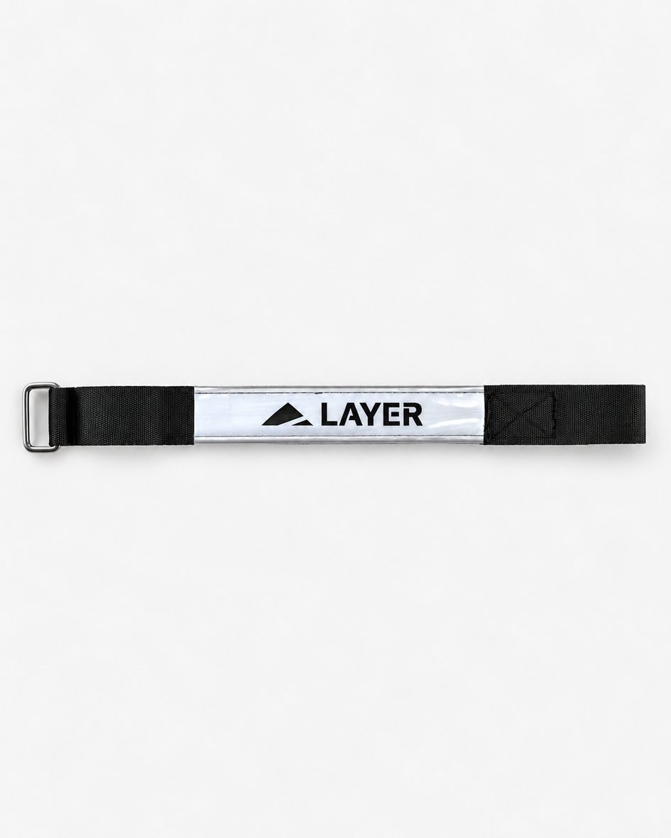 Rechargeable LED Running Armband - White