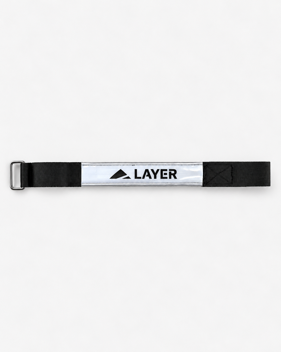 Rechargeable LED Running Armband - White