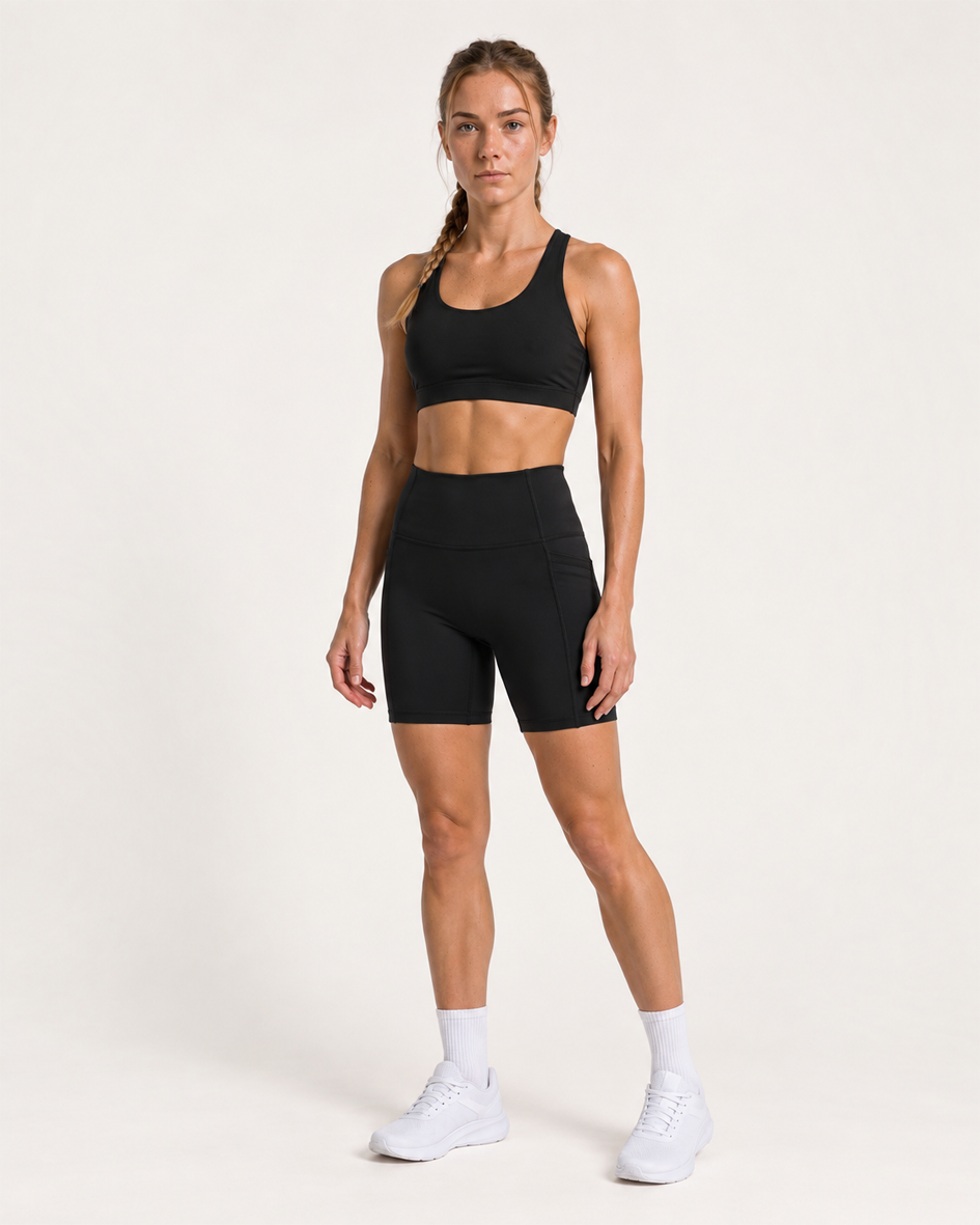 LRX High Rise 6" Training Shorts - Black