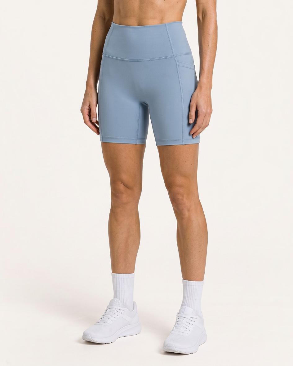 LRX High Rise 6" Training Shorts - Slate Blue