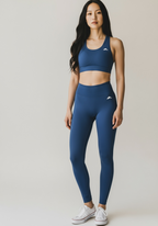 Layer Women’s Lift Training Leggings in navy – on-model front view showing supportive fit and sleek design
