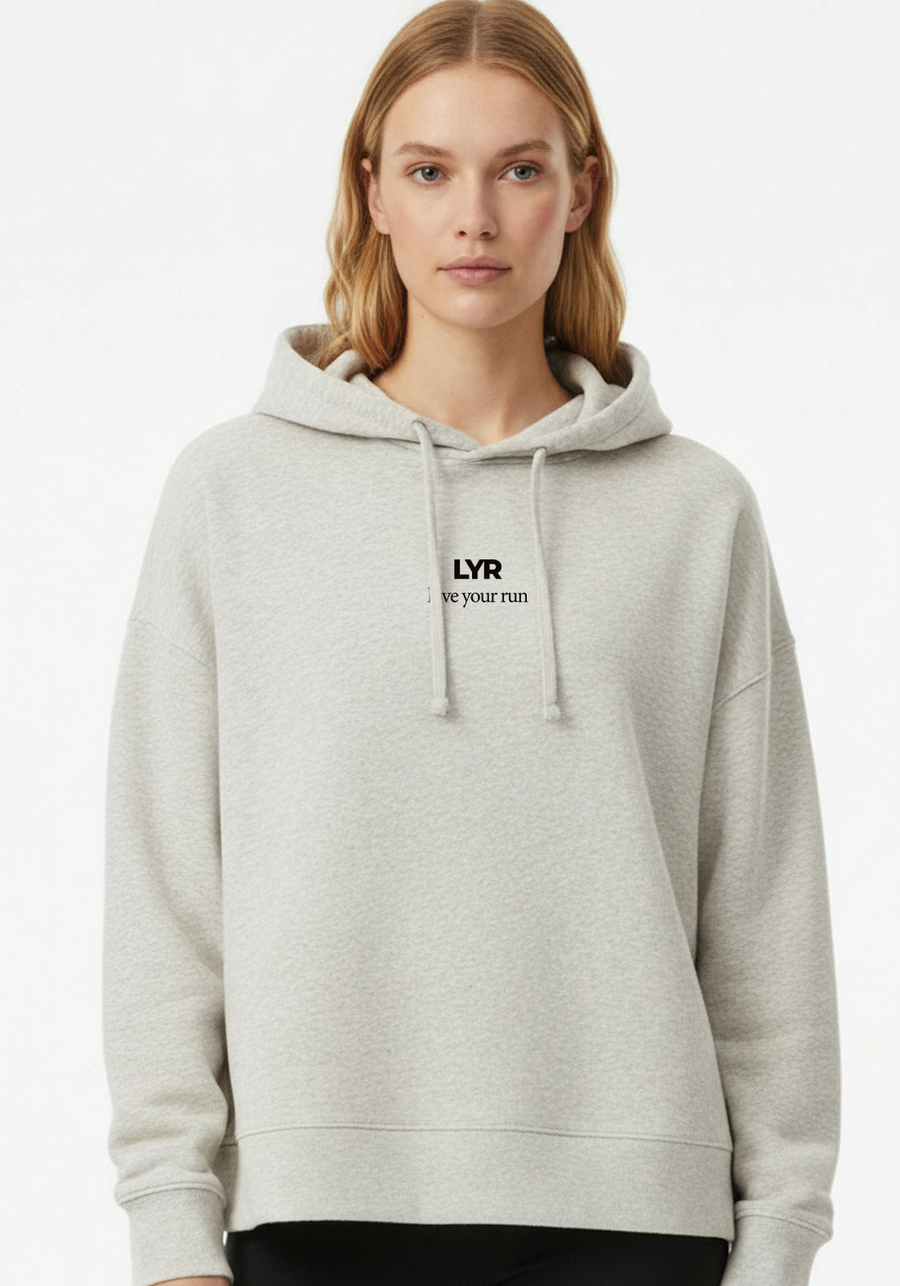 Women's Love Your Run Hoodie - Warm Grey