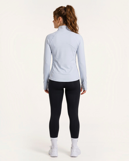 FTR 1/4 Zip - Pale Blue