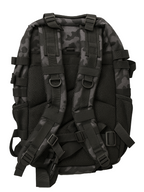 Layer Renegade Pro Backpack in camo black – 3D render back view showing ergonomic straps and reinforced padding