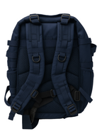 Layer Renegade Pro Backpack in navy – 3D render back view showing adjustable strap system and ventilated panel design