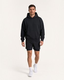 Reset Oversized Hoodie - Black