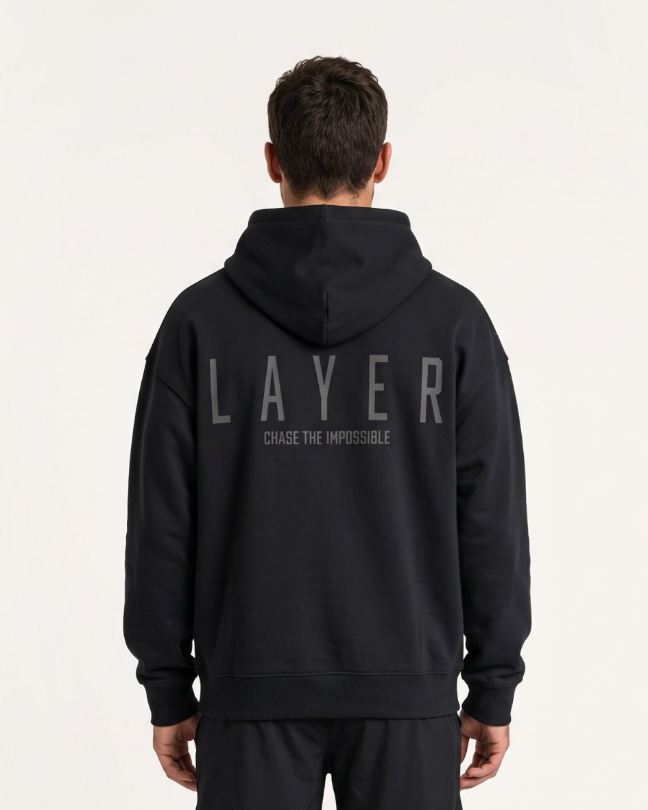 Reset Oversized Hoodie - Black