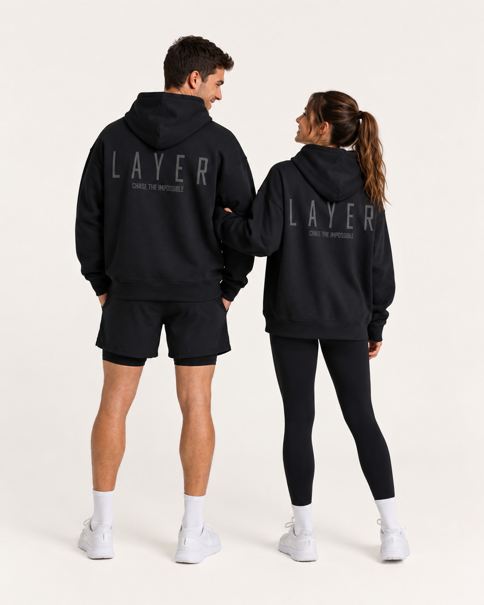 Reset Oversized Hoodie - Black