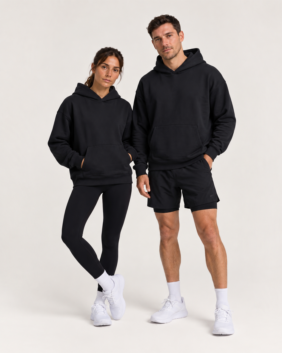 Reset Oversized Hoodie - Black